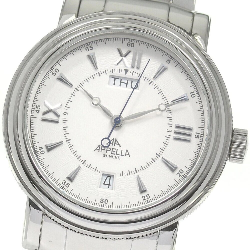 APPELLA 587 Day date white Dial Automatic Men's Watch_834449